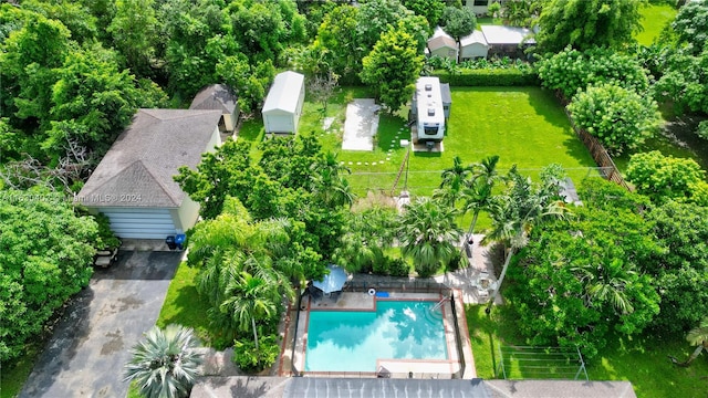 birds eye view of property