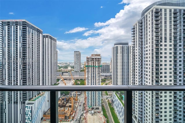 view of balcony