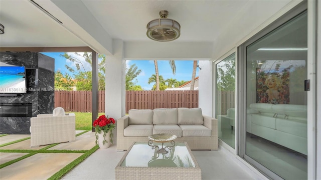 4260 SW 149th Ct, Miami, FL 33185 - exterior space featuring an outdoor living space