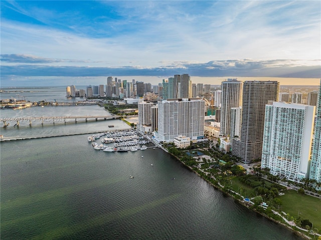 1750 N Bayshore Dr Unit 2708, Miami, FL 33132 - bird's eye view of skyline and a large body of water