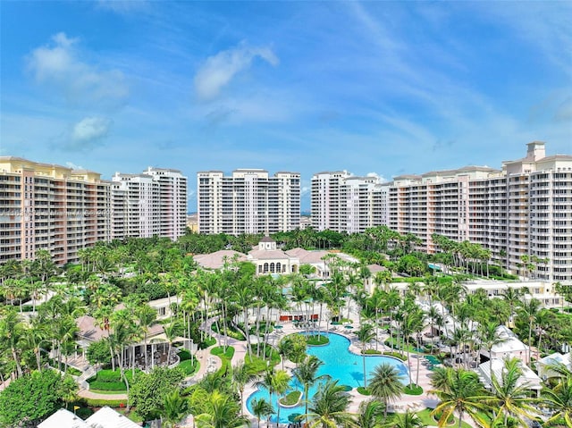 exterior space featuring a community pool