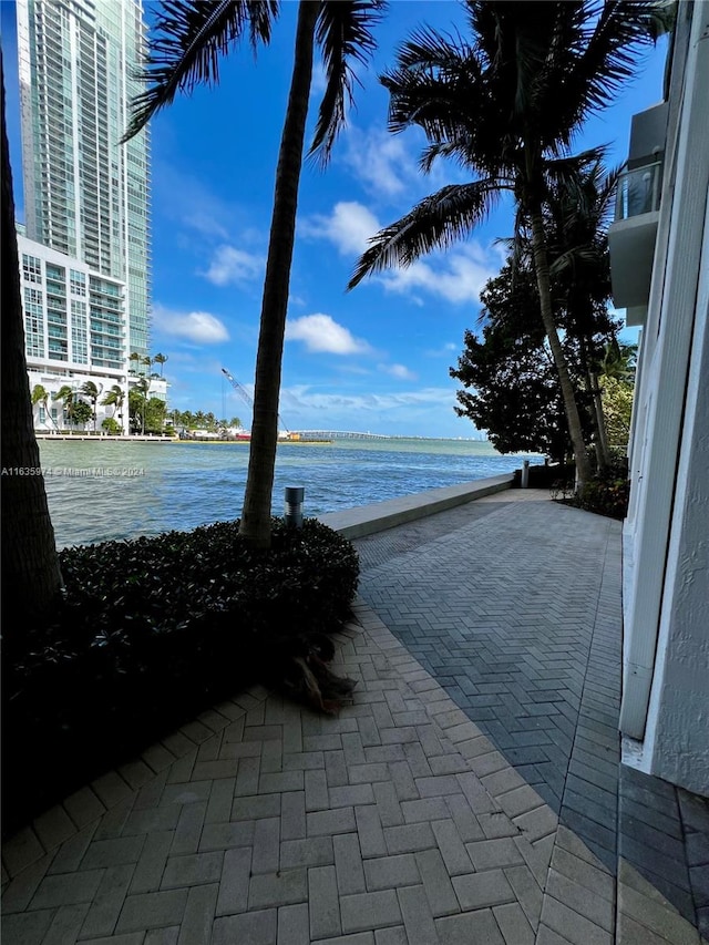 view of water feature