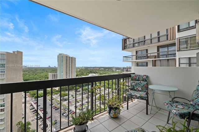 view of balcony