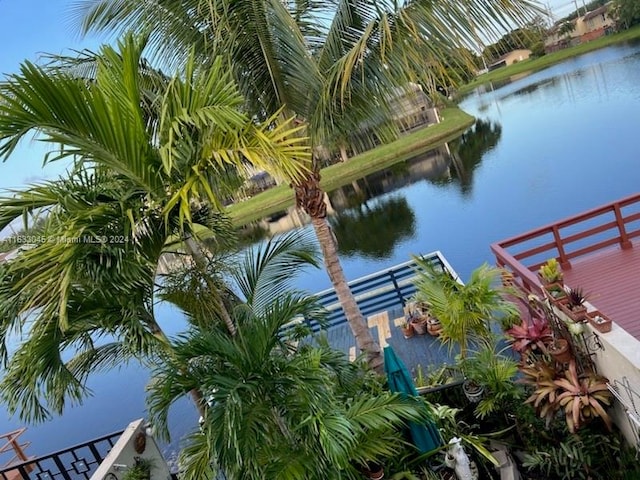 view of water feature