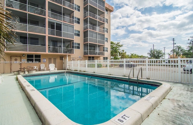 view of pool