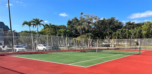 view of tennis court