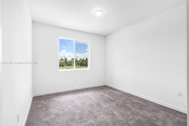 unfurnished room with carpet flooring