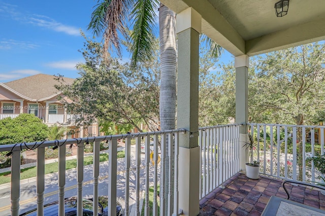 view of balcony