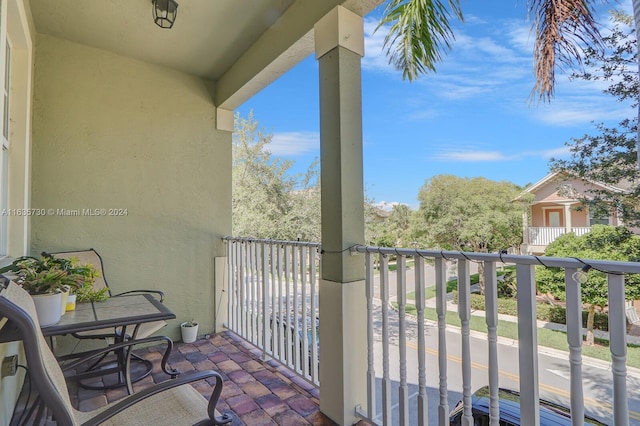 view of balcony