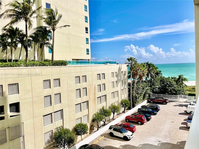 view of property with a water view