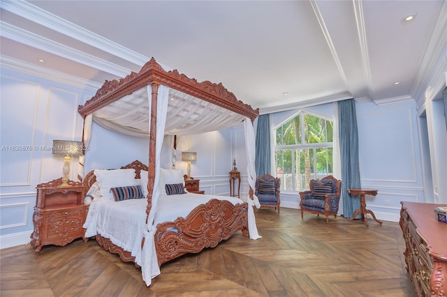 2941 Paddock Ln, Weston, FL 33331 - bedroom featuring a decorative wall and ornamental molding