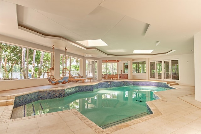 2941 Paddock Ln, Weston, FL 33331 - indoor pool with a hot tub