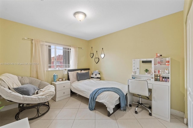 view of tiled bedroom