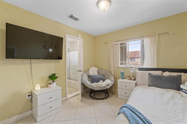 view of tiled bedroom