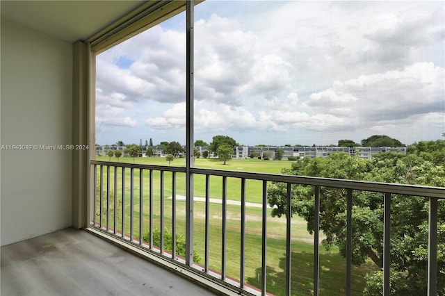 view of balcony