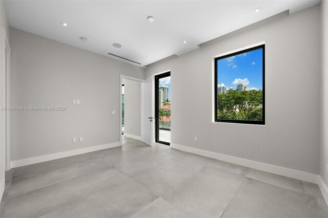 view of tiled empty room