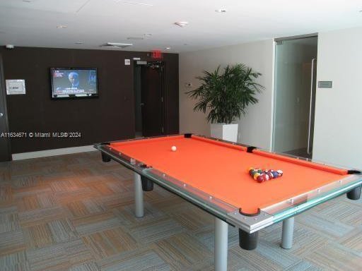 recreation room featuring billiards