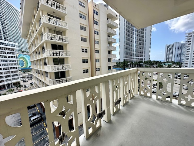 view of balcony