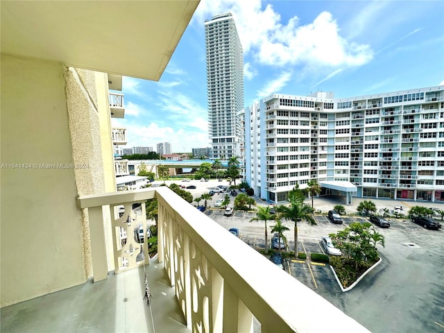 view of balcony