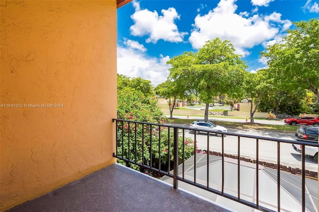 view of balcony