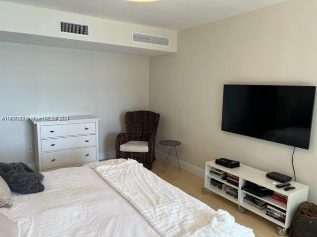 bedroom featuring carpet flooring