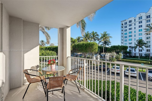 view of balcony