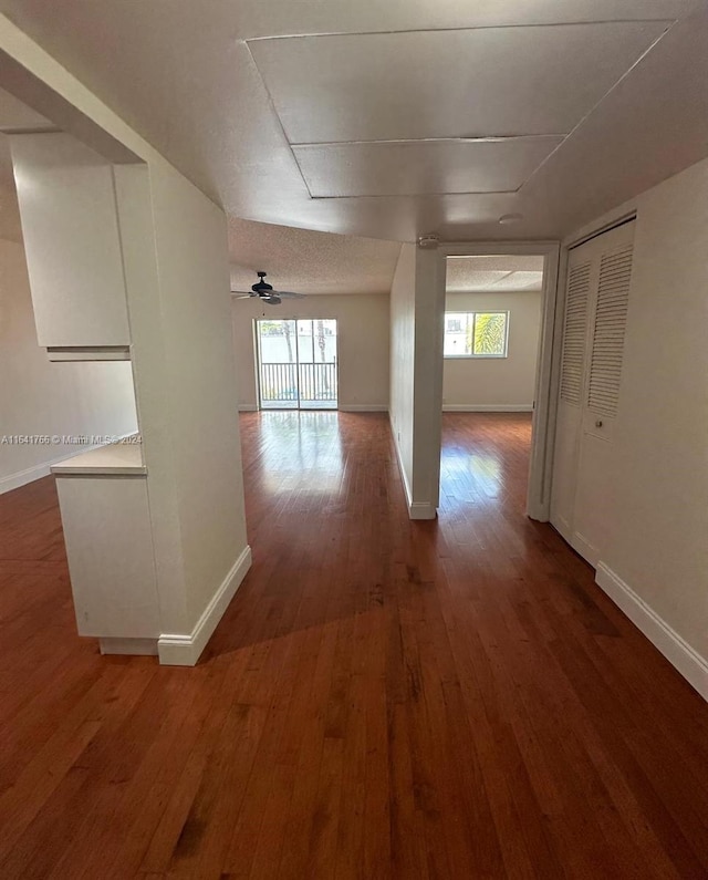 hall featuring hardwood / wood-style flooring