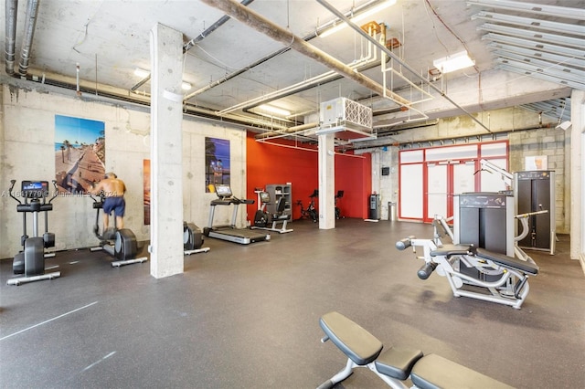 view of exercise room