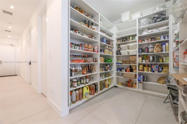 view of pantry