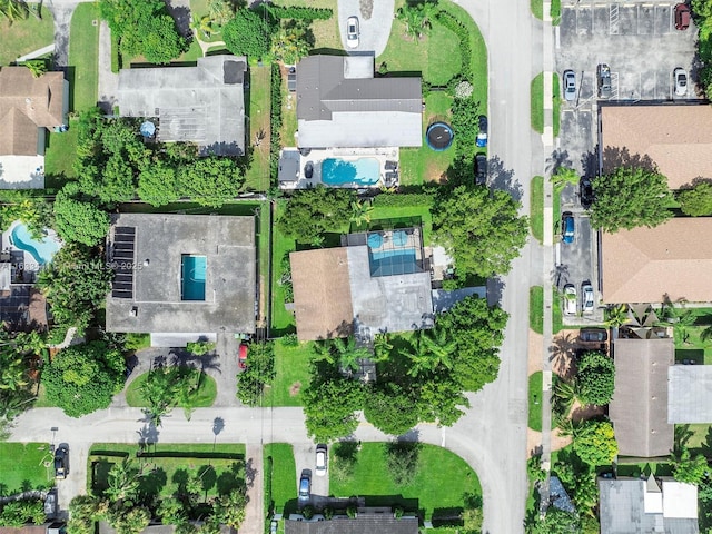 bird's eye view featuring a residential view