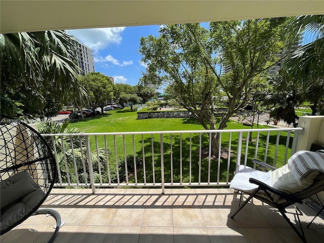 view of balcony