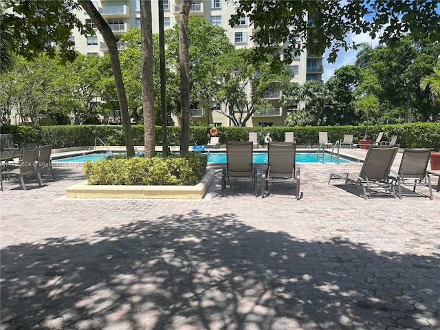 view of pool with a patio