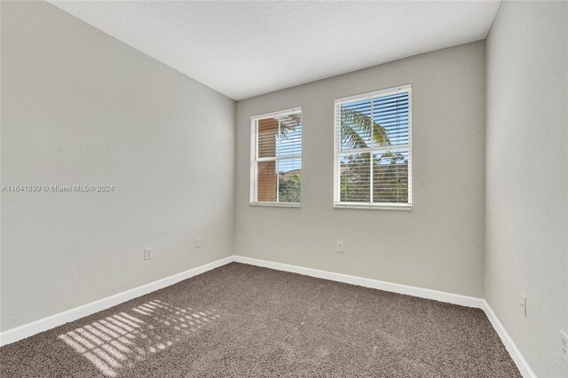 empty room featuring carpet floors