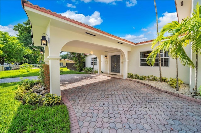 view of entrance to property