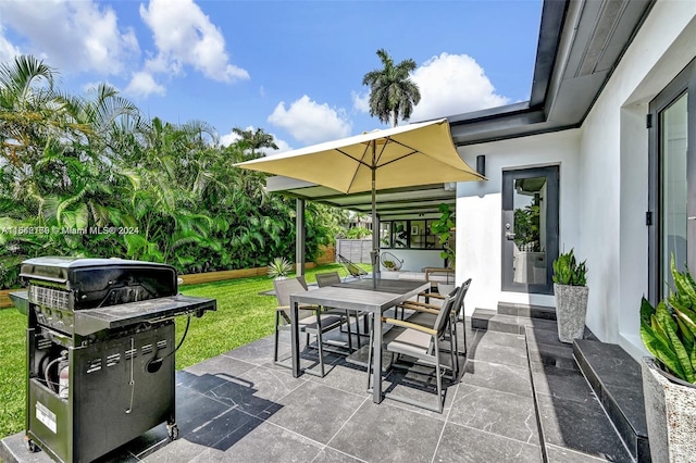 view of patio / terrace with grilling area