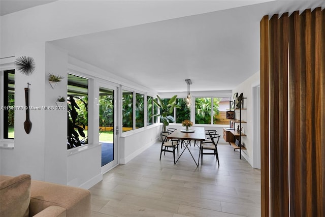 view of dining room