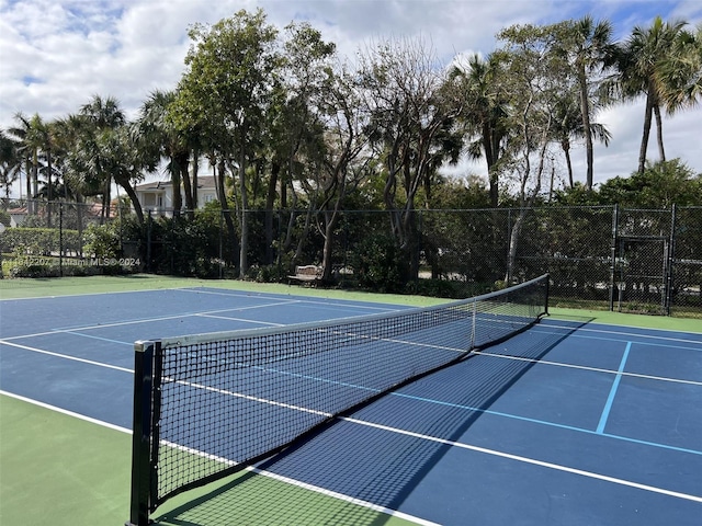 view of tennis court