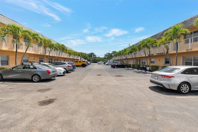 view of uncovered parking lot