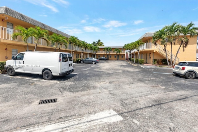 view of uncovered parking lot