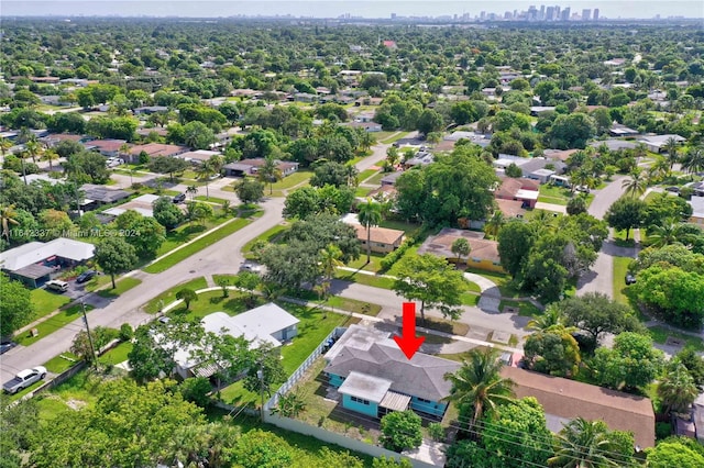 birds eye view of property