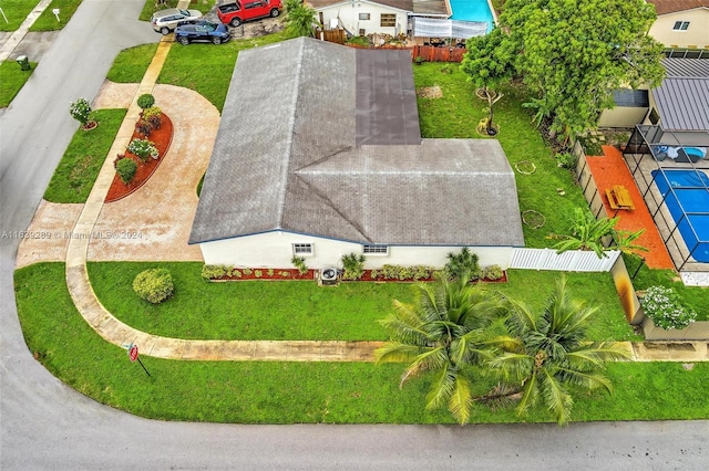 birds eye view of property