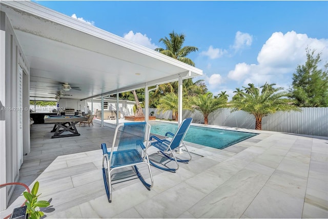 view of pool with a patio