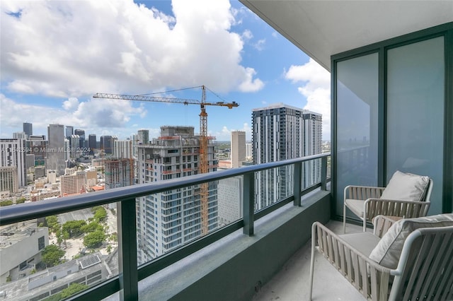 view of balcony