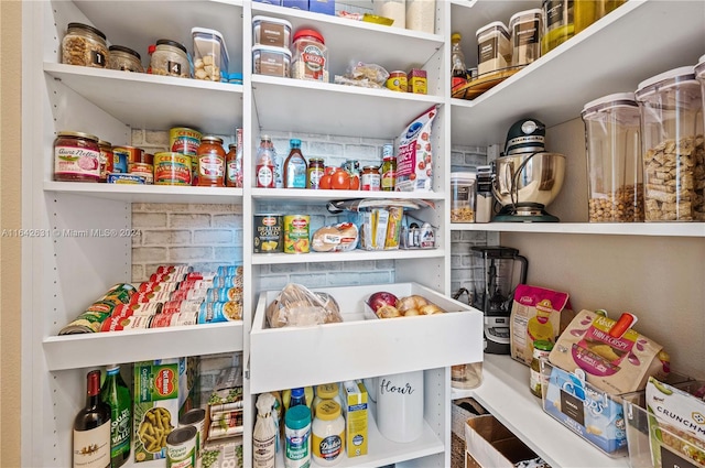 view of pantry