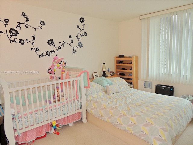 bedroom featuring carpet flooring