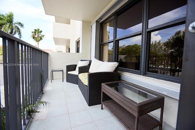 balcony with outdoor lounge area