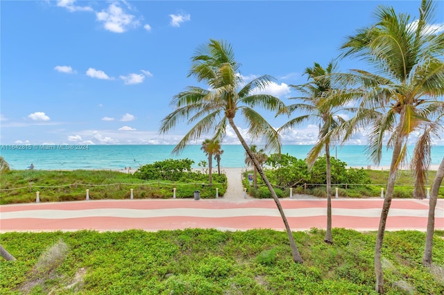 view of home's community featuring a water view