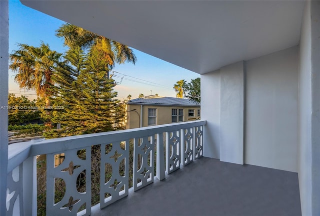 view of balcony