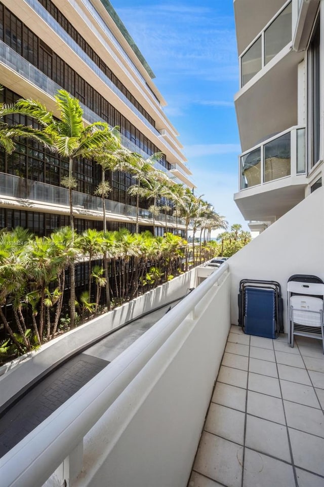 view of balcony