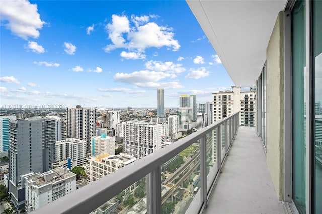 view of balcony